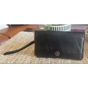 Giani Bernini black pebbled leather wallet
